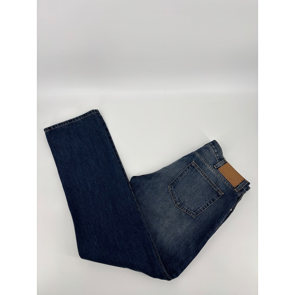 Eddie Bauer Mens Authentic Straight Leg Jeans Faded Indigo Blue 36x34 6363
